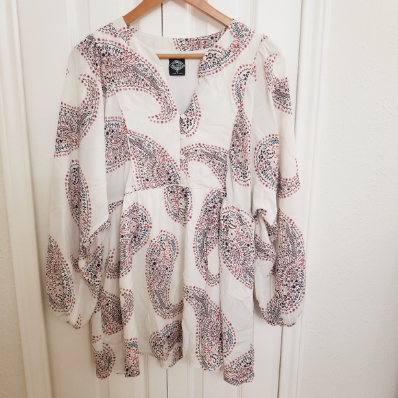 Boho Paisley Blouse Longsleeve - Picture 6 of 9